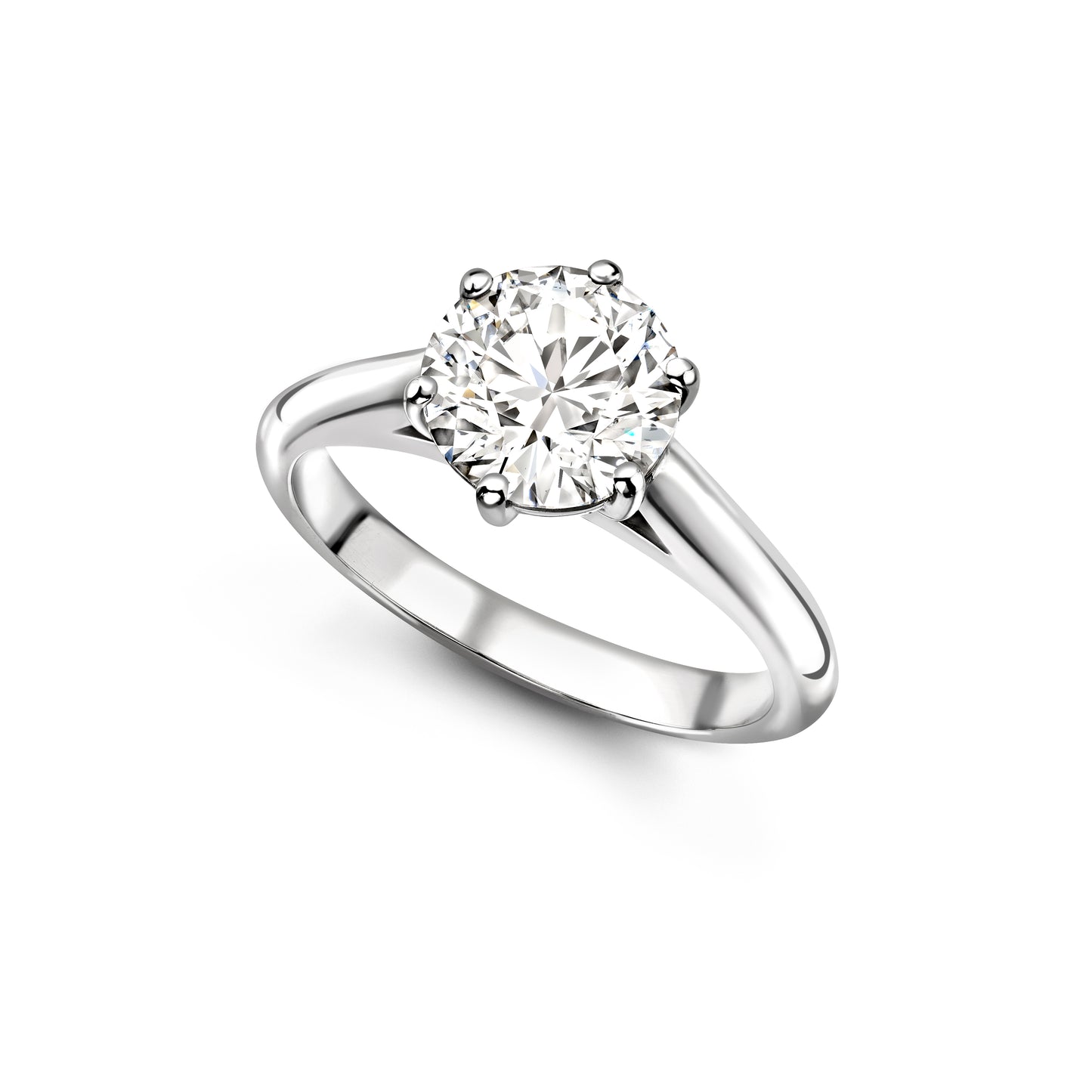 Platinum and Diamond Solitaire Engagement Ring