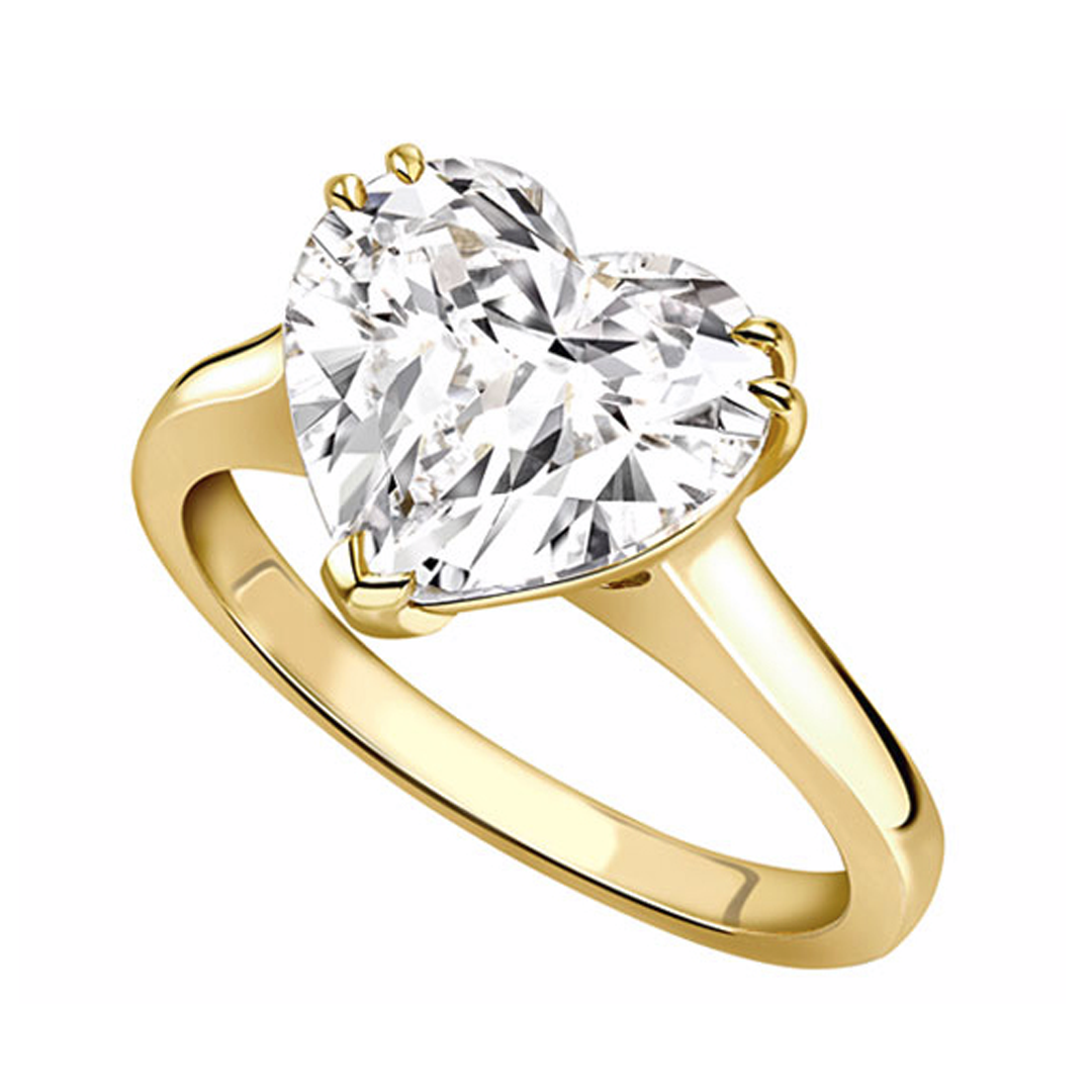 Bespoke 18ct yellow gold solitaire Ring